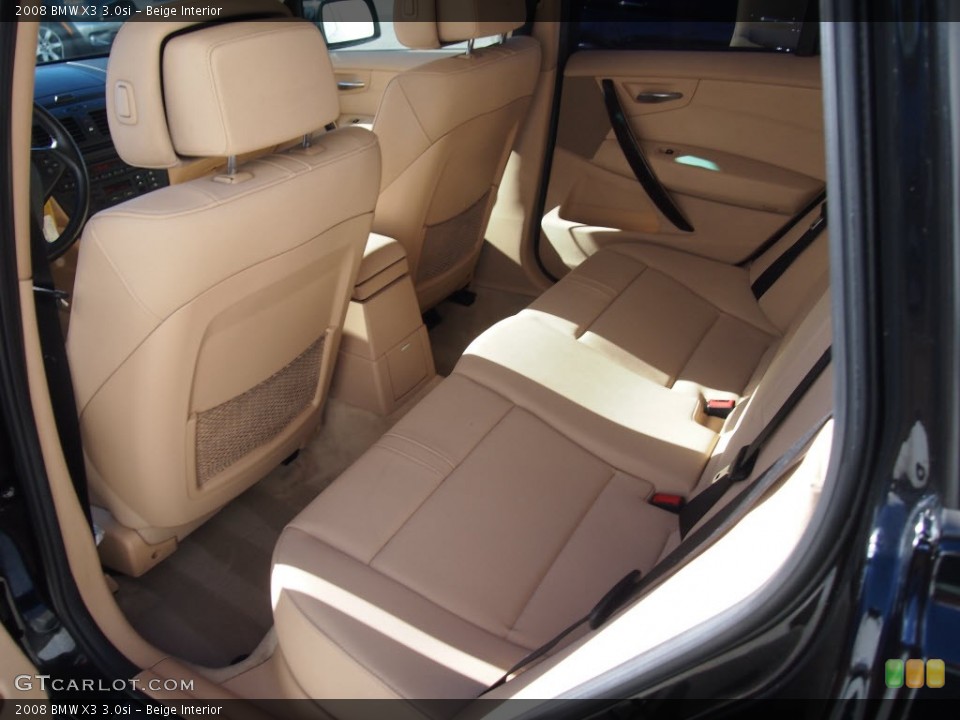 Beige Interior Rear Seat for the 2008 BMW X3 3.0si #86100341