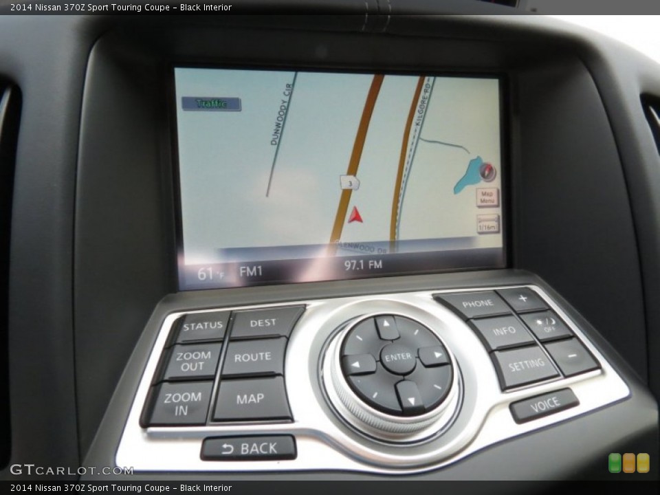 Black Interior Controls for the 2014 Nissan 370Z Sport Touring Coupe #86101234
