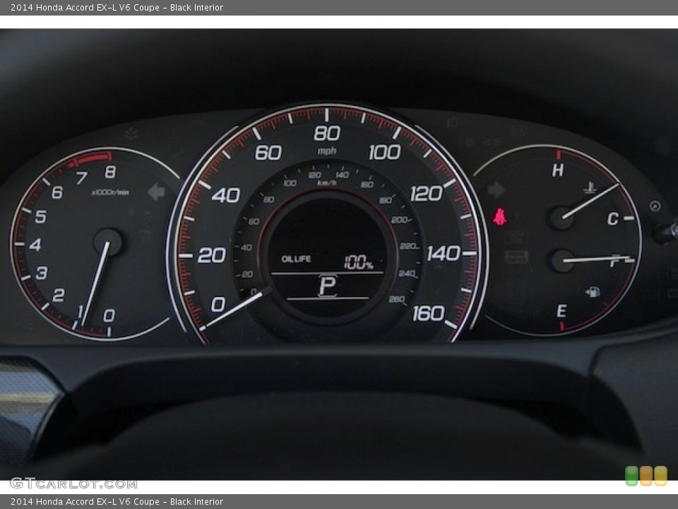 Black Interior Gauges for the 2014 Honda Accord EX-L V6 Coupe #86104191