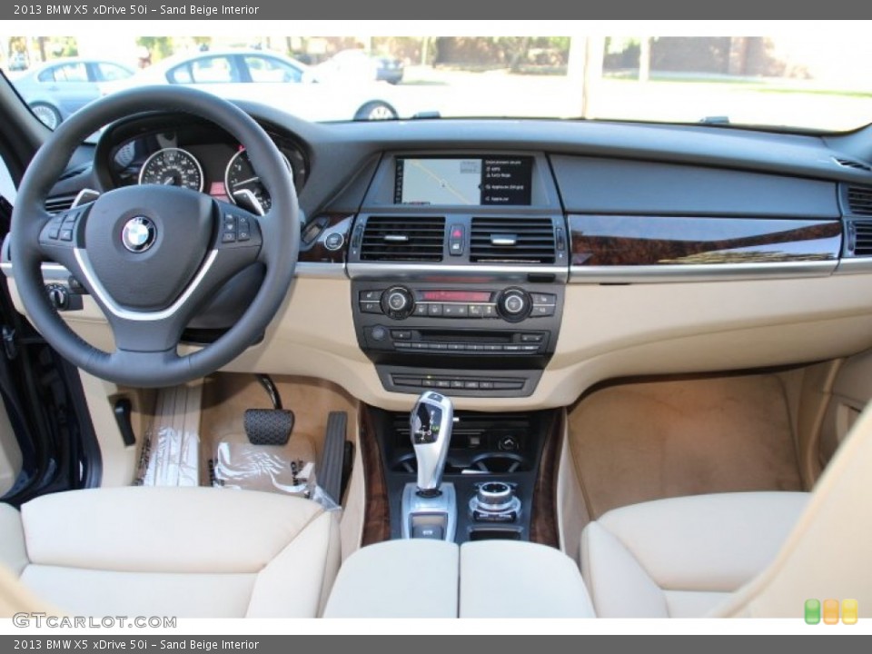 Sand Beige Interior Dashboard for the 2013 BMW X5 xDrive 50i #86106664