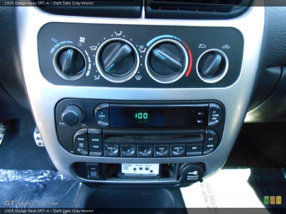 Dark Slate Gray Interior Controls for the 2005 Dodge Neon SRT-4 #86107426