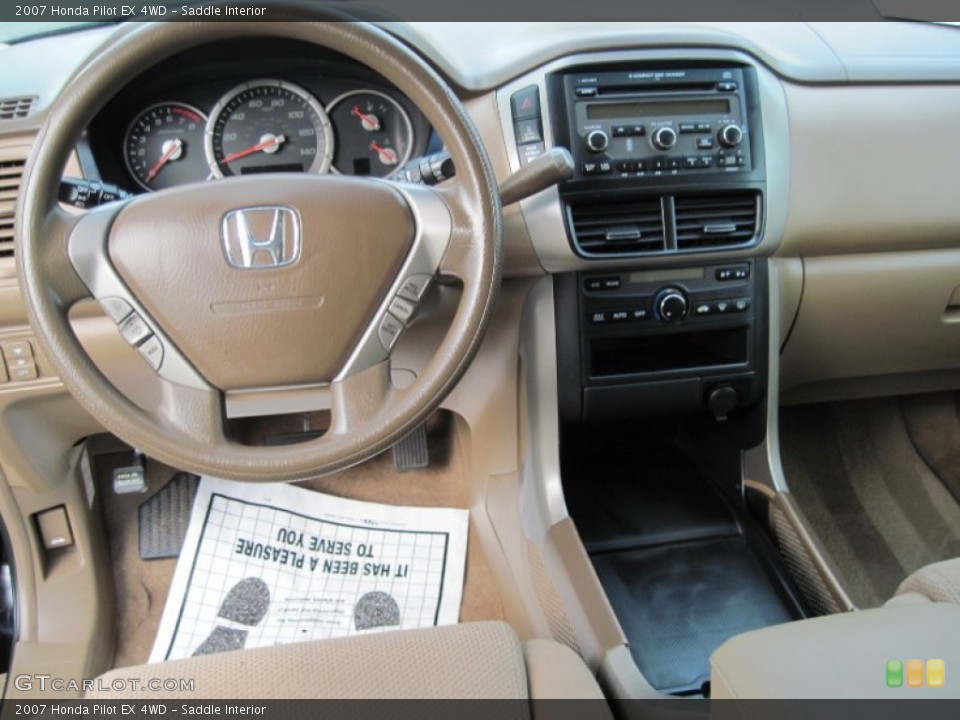 Saddle Interior Dashboard for the 2007 Honda Pilot EX 4WD #86108188