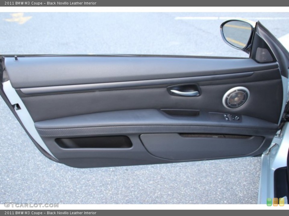 Black Novillo Leather Interior Door Panel for the 2011 BMW M3 Coupe #86108428