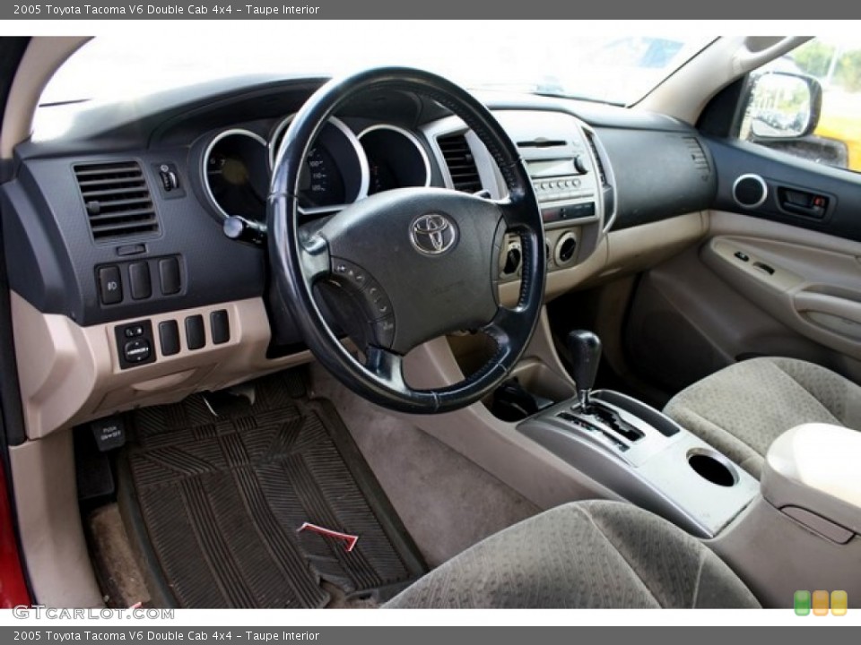 Taupe Interior Photo for the 2005 Toyota Tacoma V6 Double Cab 4x4 #86108461