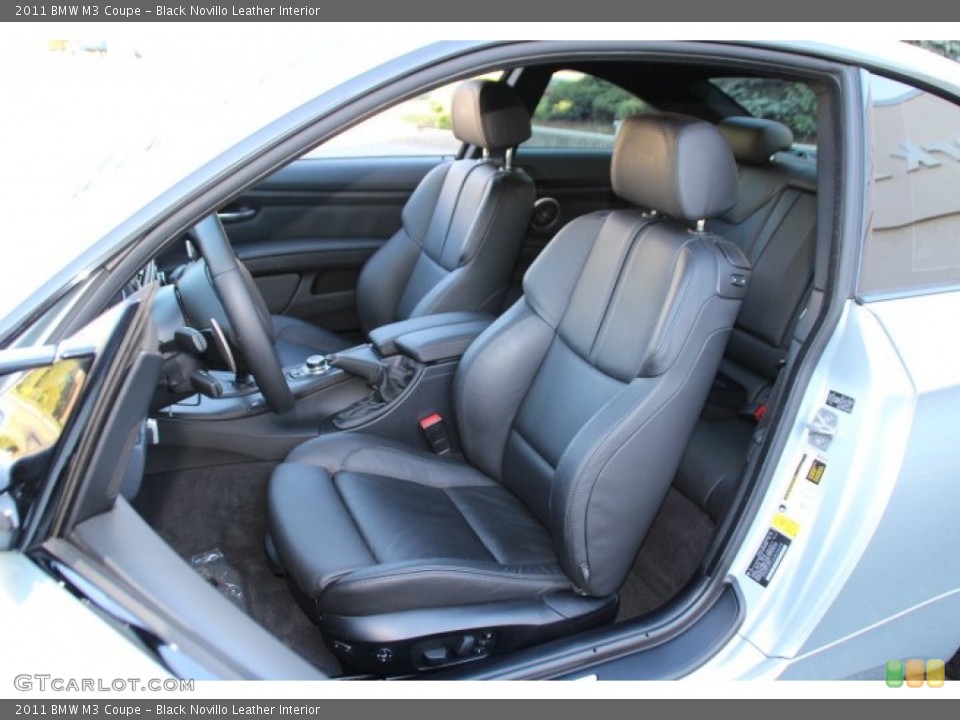 Black Novillo Leather Interior Front Seat for the 2011 BMW M3 Coupe #86108485