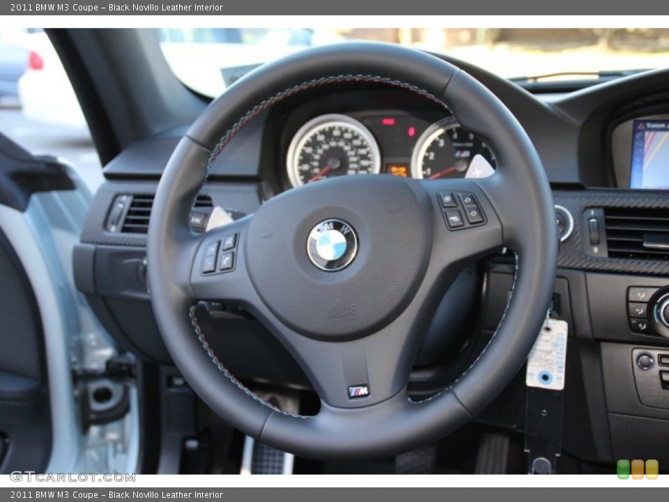 Black Novillo Leather Interior Steering Wheel for the 2011 BMW M3 Coupe #86108551