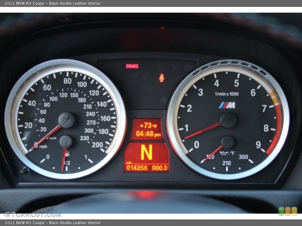 Black Novillo Leather Interior Gauges for the 2011 BMW M3 Coupe #86108608