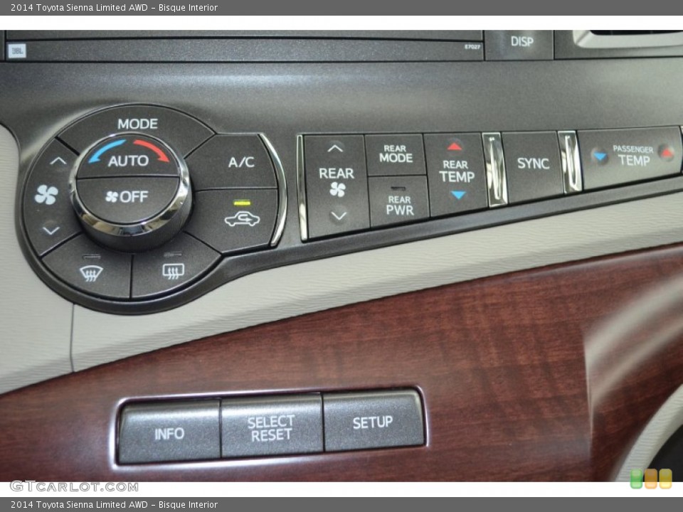 Bisque Interior Controls for the 2014 Toyota Sienna Limited AWD #86109100
