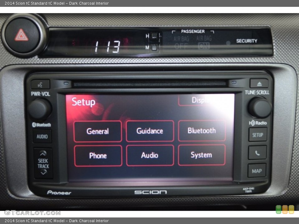 Dark Charcoal Interior Controls for the 2014 Scion tC  #86109809