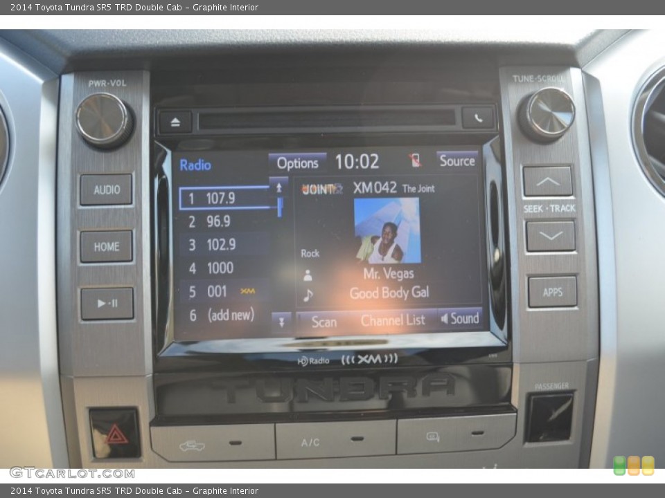 Graphite Interior Controls for the 2014 Toyota Tundra SR5 TRD Double Cab #86110912