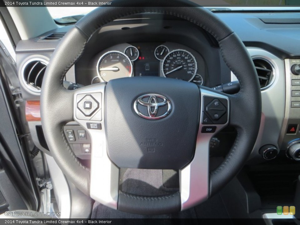 Black Interior Steering Wheel for the 2014 Toyota Tundra Limited Crewmax 4x4 #86111918