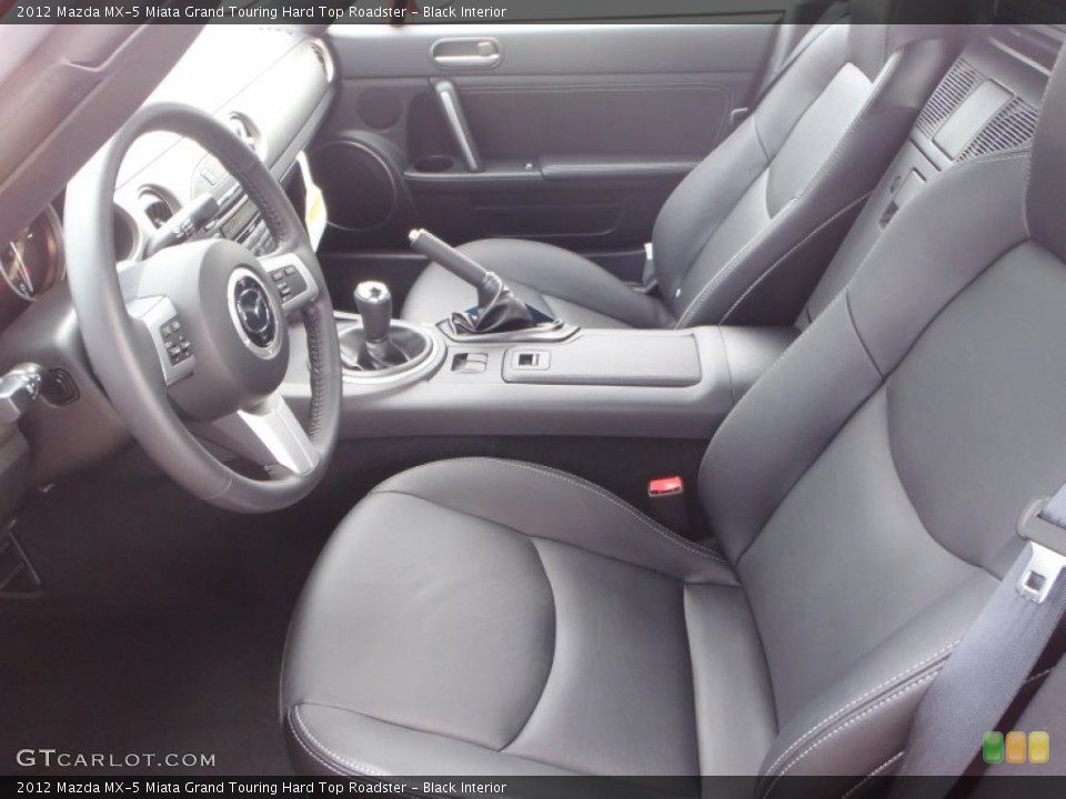 Black Interior Front Seat for the 2012 Mazda MX-5 Miata Grand Touring Hard Top Roadster #86117016