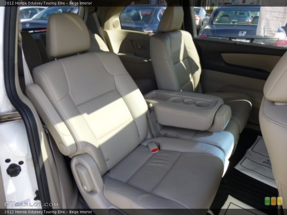 Beige Interior Rear Seat for the 2012 Honda Odyssey Touring Elite #86117340