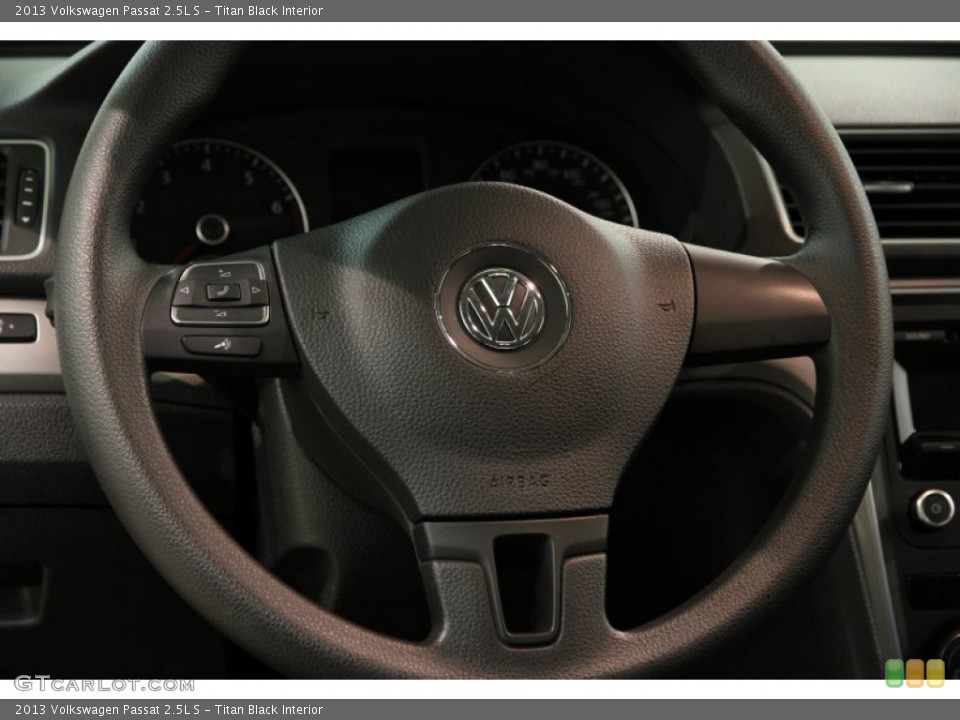 Titan Black Interior Steering Wheel for the 2013 Volkswagen Passat 2.5L S #86117589