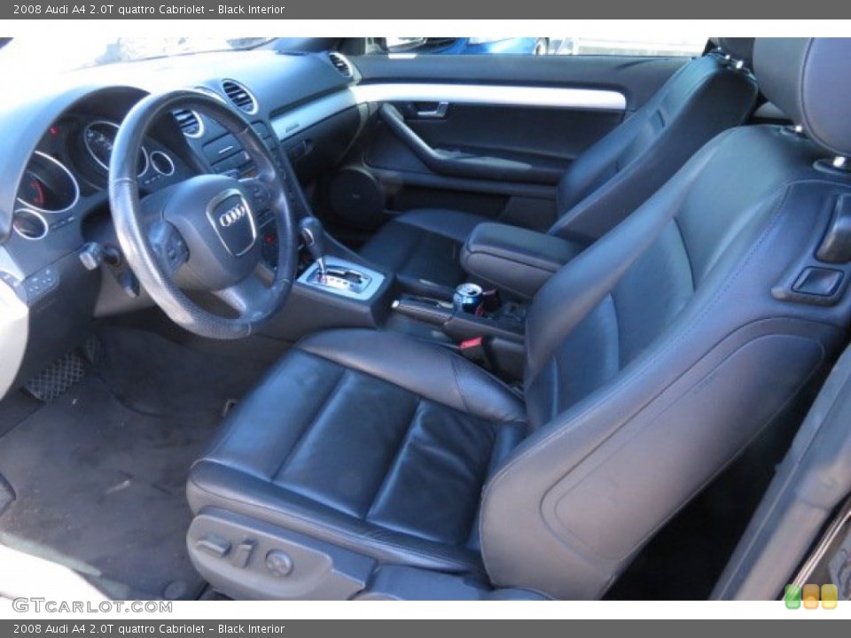 Black Interior Photo for the 2008 Audi A4 2.0T quattro Cabriolet #86120715