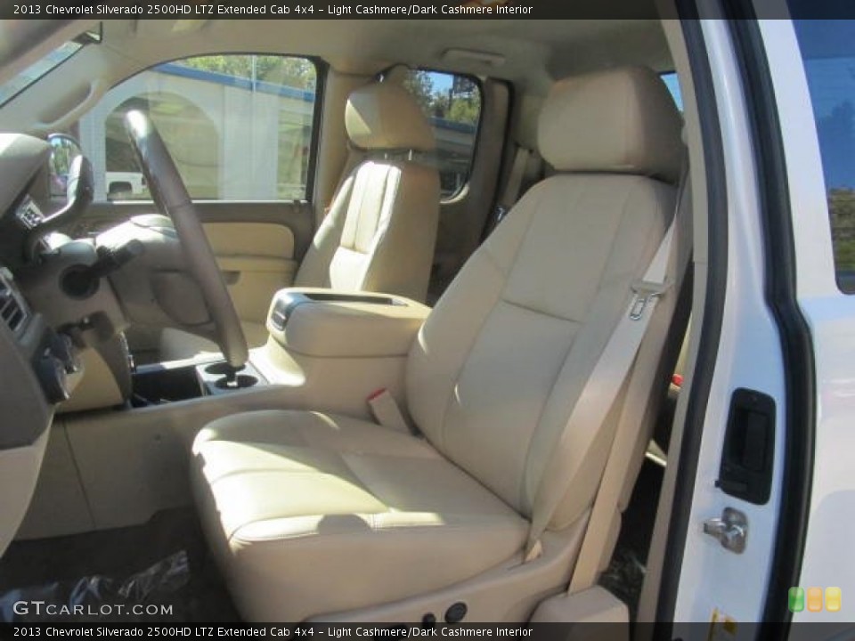 Light Cashmere/Dark Cashmere Interior Front Seat for the 2013 Chevrolet Silverado 2500HD LTZ Extended Cab 4x4 #86122362