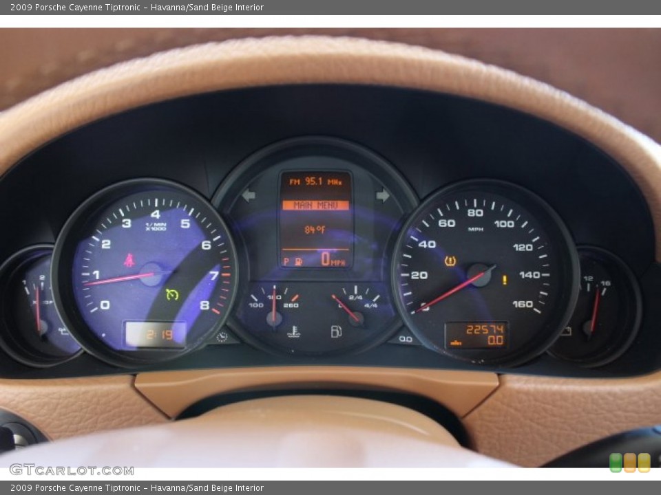 Havanna/Sand Beige Interior Gauges for the 2009 Porsche Cayenne Tiptronic #86122836
