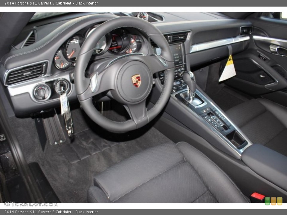 Black Interior Prime Interior for the 2014 Porsche 911 Carrera S Cabriolet #86123217