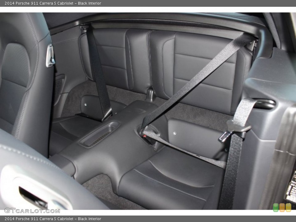 Black Interior Rear Seat for the 2014 Porsche 911 Carrera S Cabriolet #86123280
