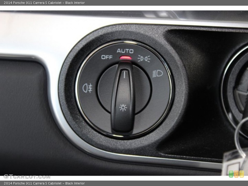 Black Interior Controls for the 2014 Porsche 911 Carrera S Cabriolet #86123571
