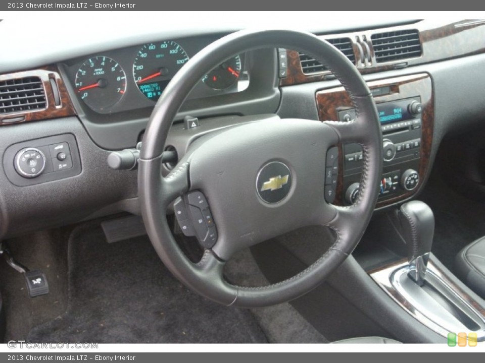 Ebony Interior Steering Wheel for the 2013 Chevrolet Impala LTZ #86123631