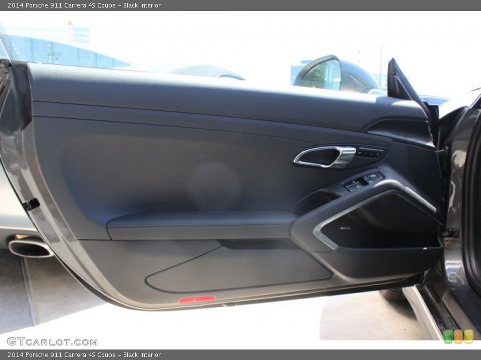 Black Interior Door Panel for the 2014 Porsche 911 Carrera 4S Coupe #86123955