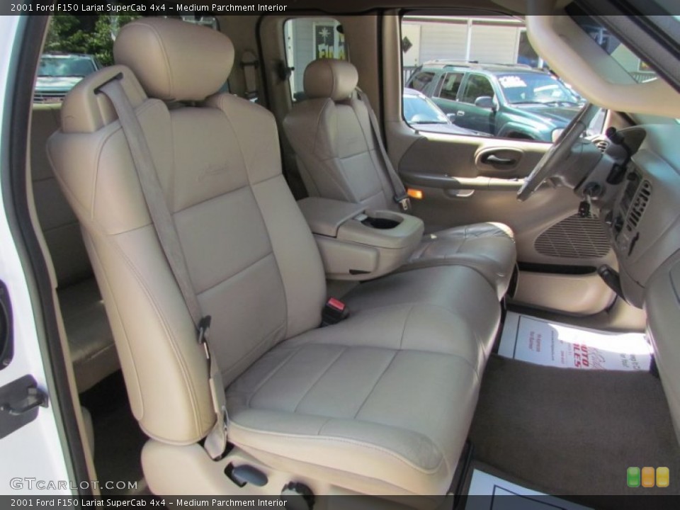 Medium Parchment Interior Front Seat for the 2001 Ford F150 Lariat SuperCab 4x4 #86123982