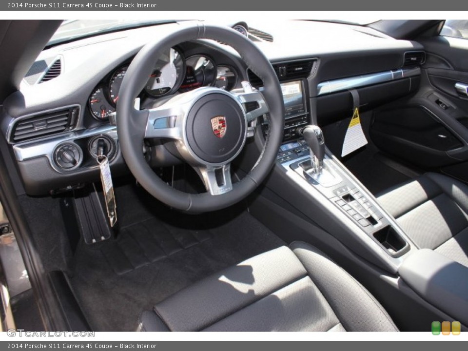 Black Interior Prime Interior for the 2014 Porsche 911 Carrera 4S Coupe #86124018