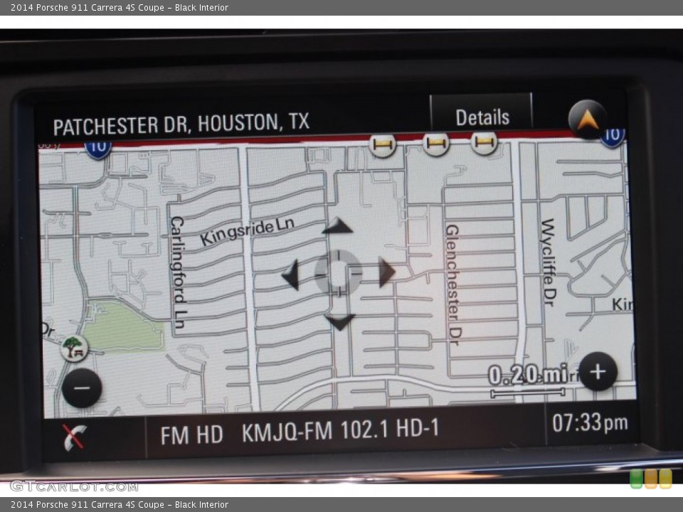 Black Interior Navigation for the 2014 Porsche 911 Carrera 4S Coupe #86124147