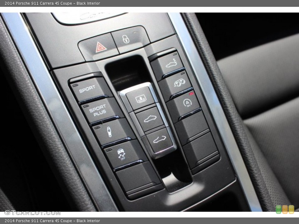Black Interior Controls for the 2014 Porsche 911 Carrera 4S Coupe #86124228
