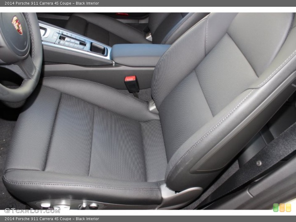 Black Interior Front Seat for the 2014 Porsche 911 Carrera 4S Coupe #86124751