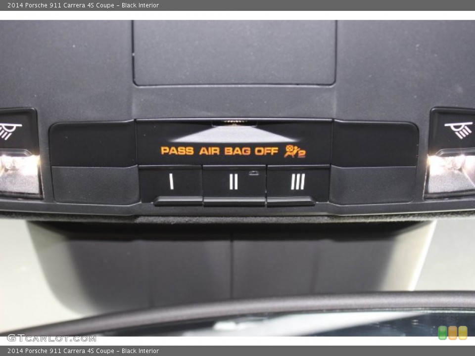 Black Interior Controls for the 2014 Porsche 911 Carrera 4S Coupe #86124882