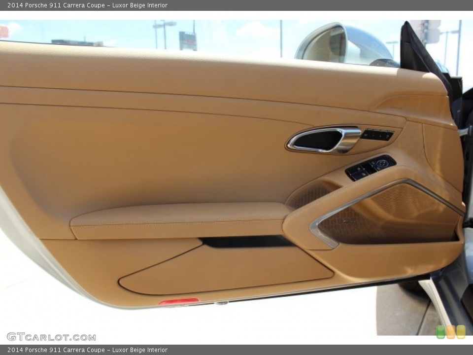 Luxor Beige Interior Door Panel for the 2014 Porsche 911 Carrera Coupe #86125416