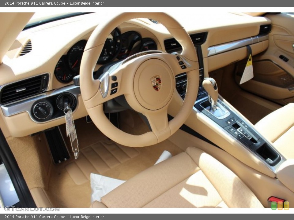 Luxor Beige Interior Prime Interior for the 2014 Porsche 911 Carrera Coupe #86125479