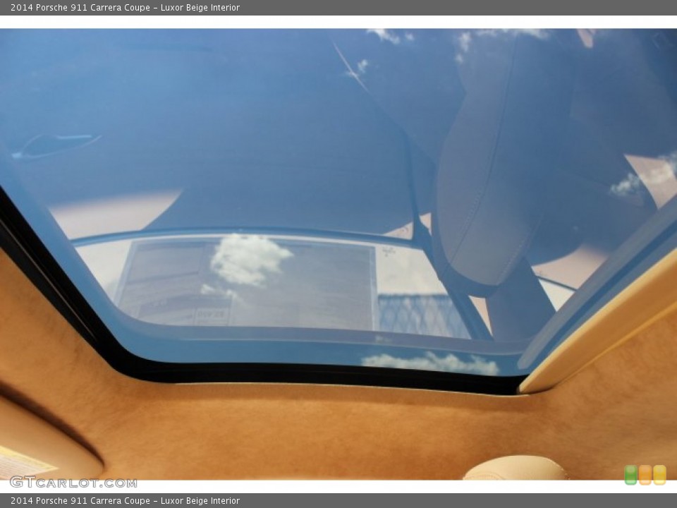 Luxor Beige Interior Sunroof for the 2014 Porsche 911 Carrera Coupe #86125587
