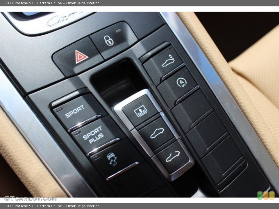 Luxor Beige Interior Controls for the 2014 Porsche 911 Carrera Coupe #86125704
