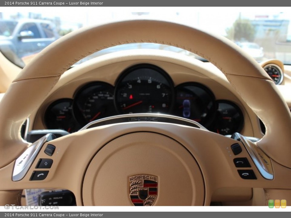 Luxor Beige Interior Controls for the 2014 Porsche 911 Carrera Coupe #86125722
