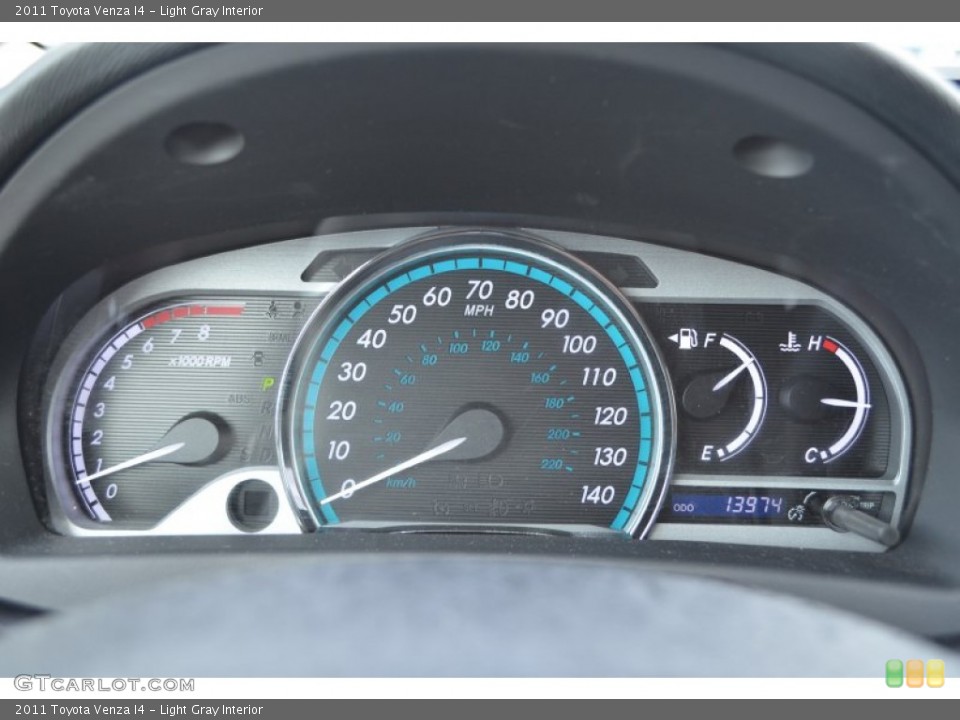 Light Gray Interior Gauges for the 2011 Toyota Venza I4 #86126061