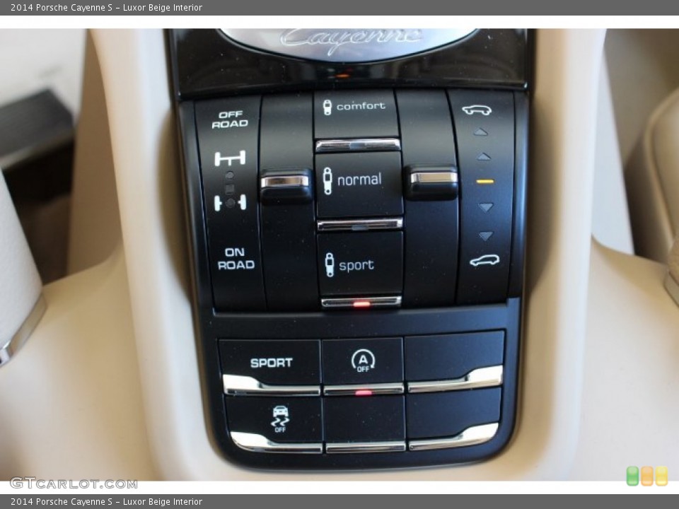 Luxor Beige Interior Controls for the 2014 Porsche Cayenne S #86127219