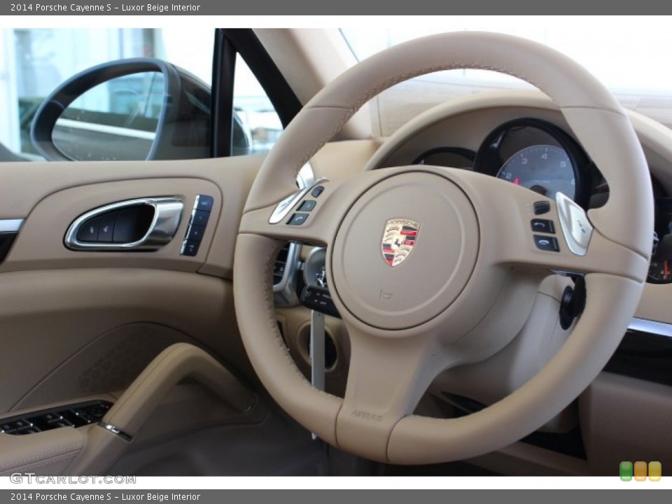 Luxor Beige Interior Steering Wheel for the 2014 Porsche Cayenne S #86127372