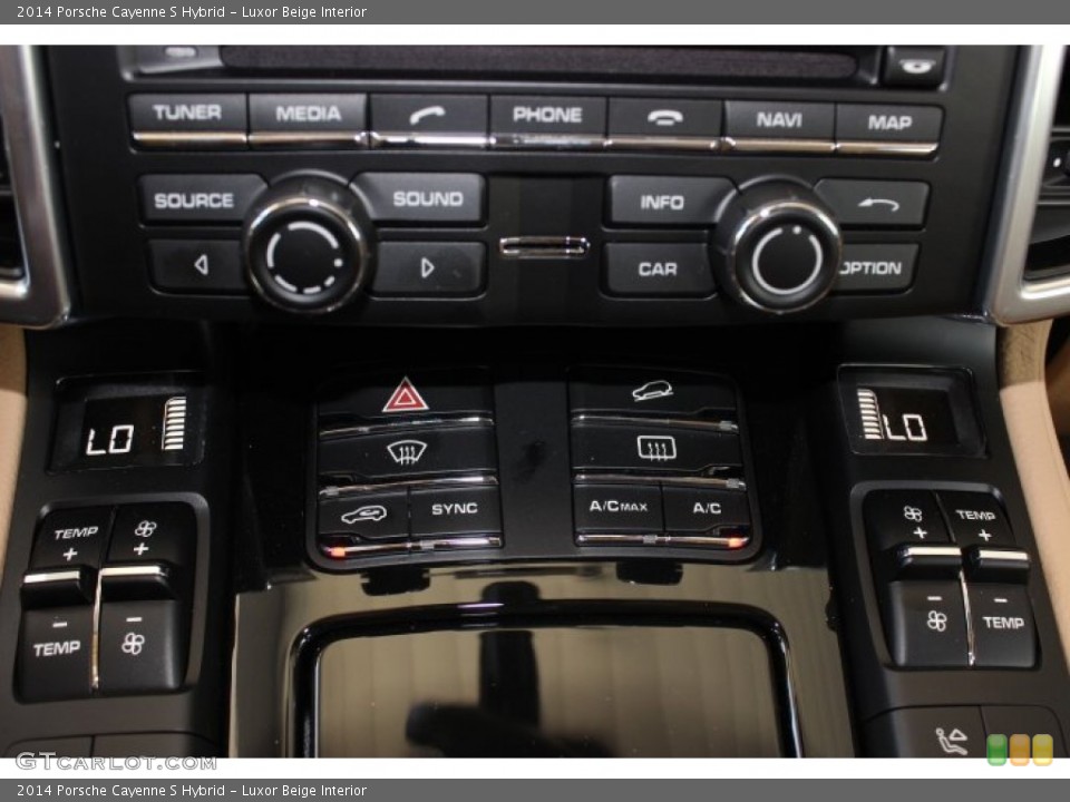 Luxor Beige Interior Controls for the 2014 Porsche Cayenne S Hybrid #86128080