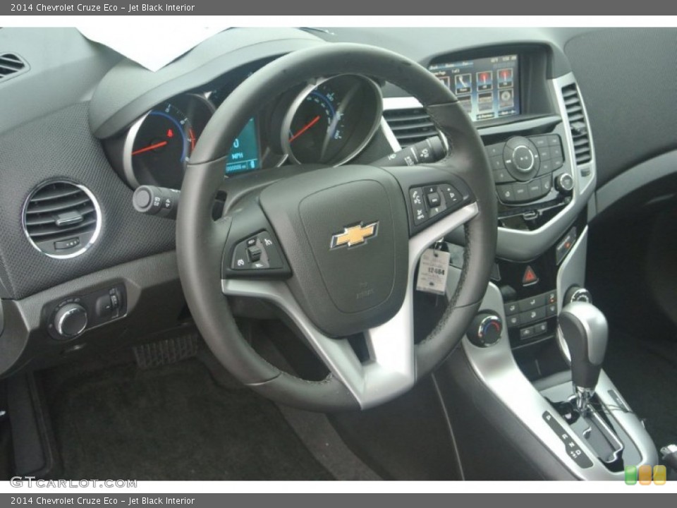 Jet Black Interior Steering Wheel for the 2014 Chevrolet Cruze Eco #86128117