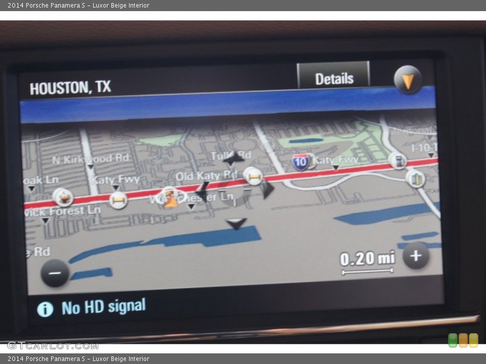 Luxor Beige Interior Navigation for the 2014 Porsche Panamera S #86128923
