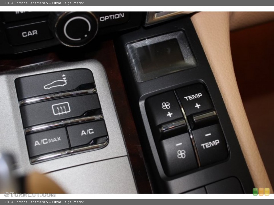 Luxor Beige Interior Controls for the 2014 Porsche Panamera S #86129019