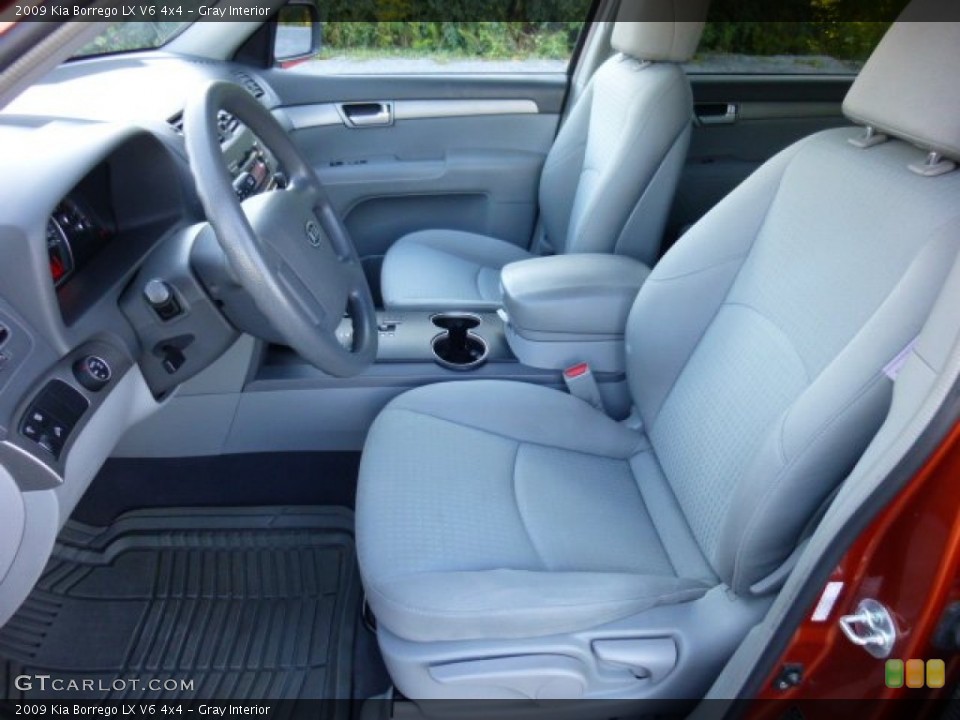 Gray Interior Front Seat for the 2009 Kia Borrego LX V6 4x4 #86129271