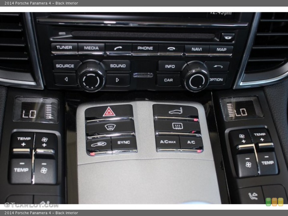 Black Interior Controls for the 2014 Porsche Panamera 4 #86129889