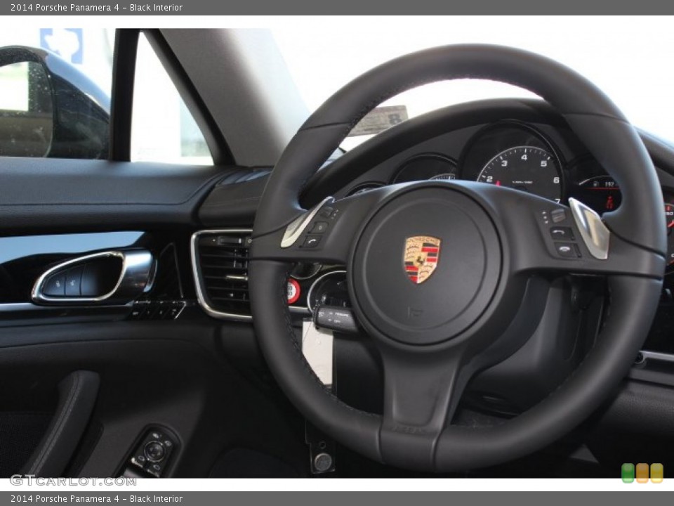 Black Interior Steering Wheel for the 2014 Porsche Panamera 4 #86130093