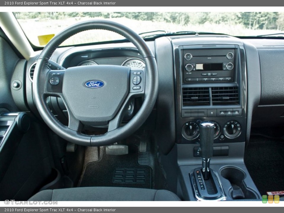 Charcoal Black Interior Dashboard for the 2010 Ford Explorer Sport Trac XLT 4x4 #86137698