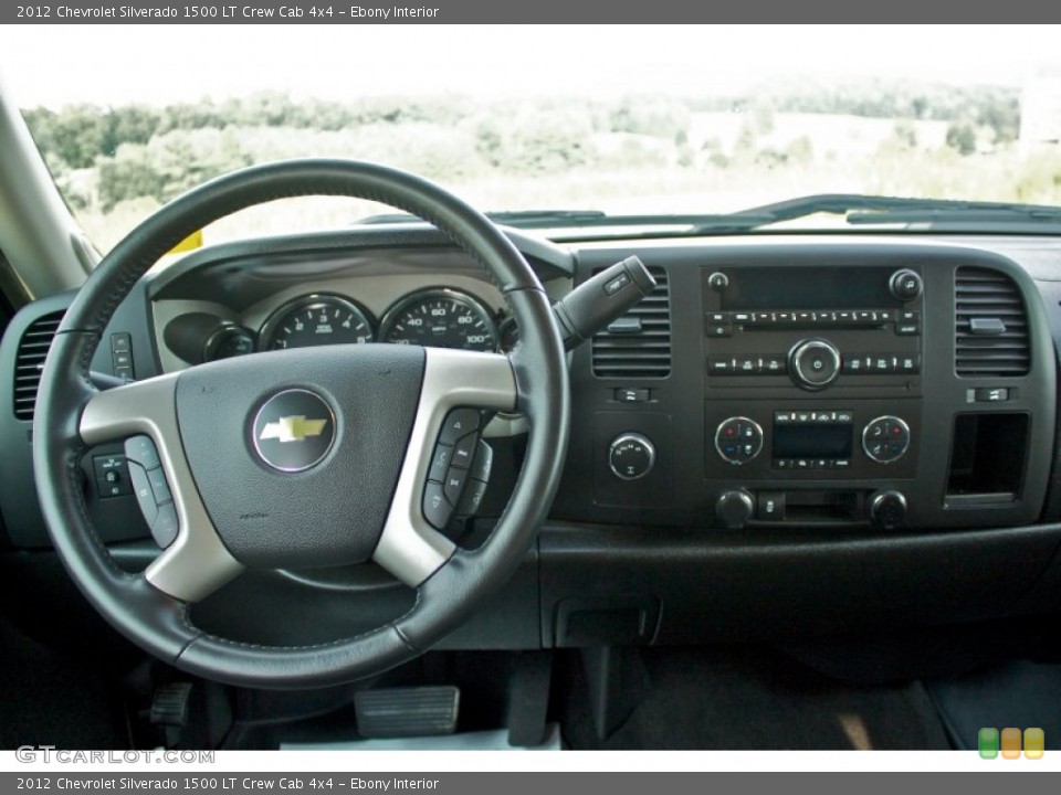 Ebony Interior Dashboard for the 2012 Chevrolet Silverado 1500 LT Crew Cab 4x4 #86139072