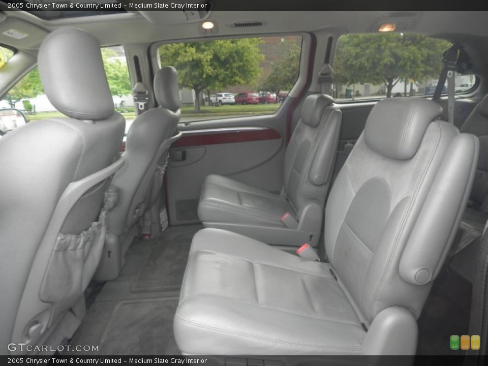 Medium Slate Gray Interior Rear Seat for the 2005 Chrysler Town & Country Limited #86139765
